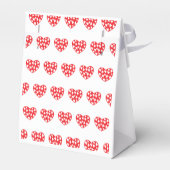 Groot rood hart met weinig hart bedankdoosjes (Achterkant)