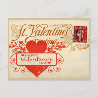 Groot Rood Hart  Valentijn Briefkaart