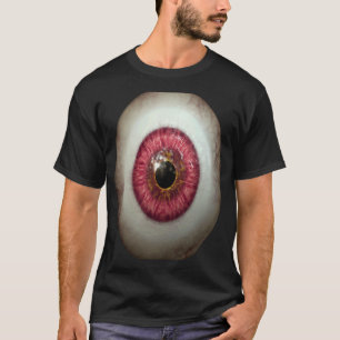 Groot Rood Oogbal Griezelig En Spookachtig Oog Hal T-shirt