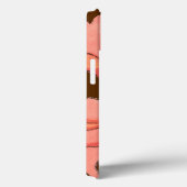 Groot roze ventiel met diepe rode achtergrond Case-Mate iPhone case (Achterkant / Rechts)