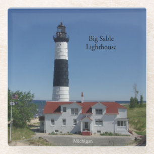 Groot Sable Lighthouse glassc onderzetter