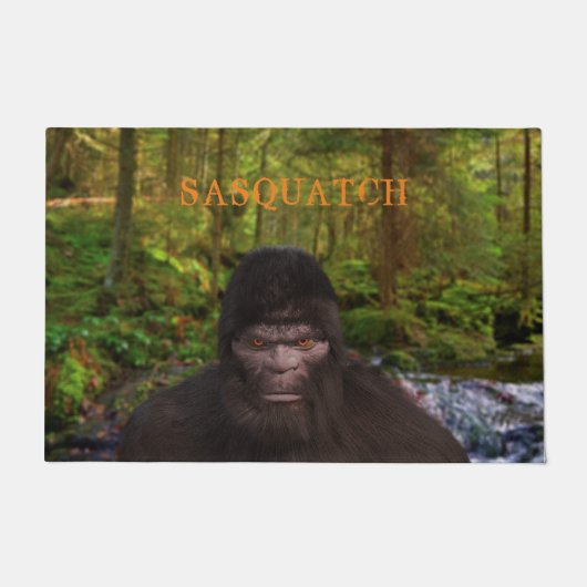 GROOT SASQUATCH IN DE BOSSEN DEURMAT (Voorkant)