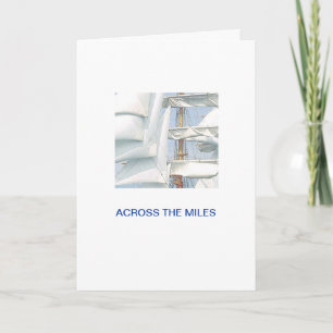 groot schip onder zeil kaart