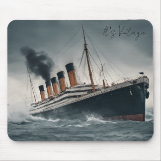 Groot schip Titanic op Ocean Classic Muismat