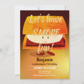 Groot S'more Kind Birthday Party - Verticale uitno Kaart (Voorkant)