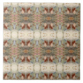 Groot spiegelbeeld Zeemeermin Tegeltje (Voorkant)