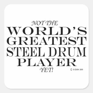 Groot-staaldrumspeler nog vierkante sticker
