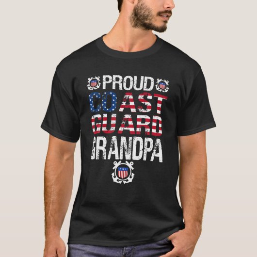 Groot T-shirt Amerikaanse kustwacht (Voorkant)