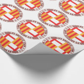 Groot team van Barcelona Cadeaupapier (Hoek)