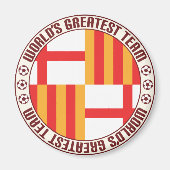 Groot team van Barcelona Magneet (Voorkant)