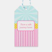 Groot Top Circus Carnaval in Roze Cadeau Label Cadeaulabel (Achterkant)