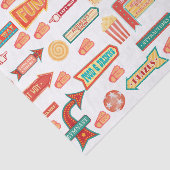 Groot Top Circus Thema Tissuepapier (Detail)