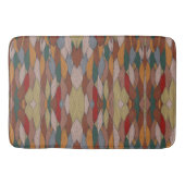 Groot uniek patroon met roze Oranje bruin groen Badmat (Voorkant)