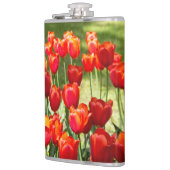 Groot veld rode tulpen heupfles (Links)