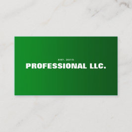 Groot, vet, gemakkelijk leesbaar groen visitekaart visitekaartje