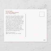 Groot vet leuk script vrolijke vakantie feestdagenkaart (Achterkant)