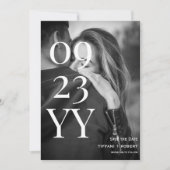 Groot vet script Sla de datum fotokaart op Save The Date (Voorkant)