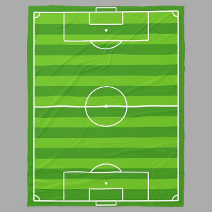 Groot Voetbalveld / Voetbalveld Vliesdeken Fleece Deken