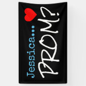 Groot voorstel - Gepersonaliseerd Prom - banner -t (Verticaal)