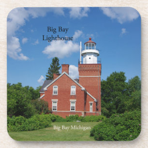 Groot vuurtoren van 6 plastic onderzetters