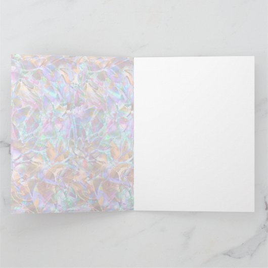 Groot Wenskaart Abstracte Glas in lood Kaart (Binnen)