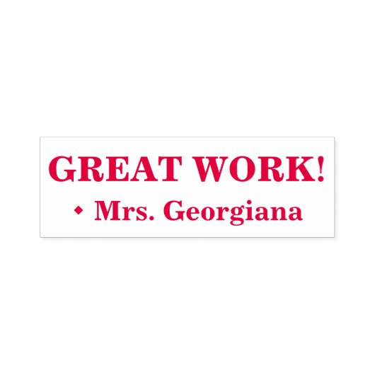 "GROOT WERK!" Rubberstempel voor toewijzing Zelfinktende Stempel (Design)