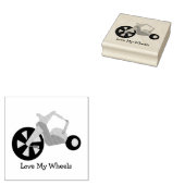 Groot wiel grote tijd 	rubberstempel (Gestempeld)