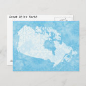 Groot Wit Noord-Canada - Bevroren! Briefkaart (Voorkant / Achterkant)
