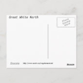 Groot Wit Noord-Canada - Bevroren! Briefkaart (Achterkant)