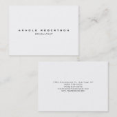 Groot wit, professioneel Visitekaartje (Voorkant / Achterkant)