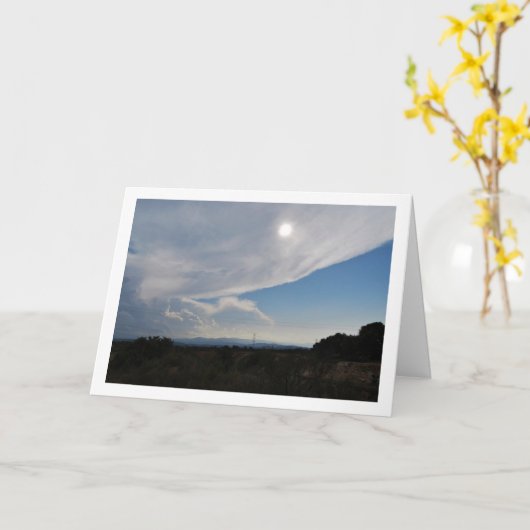 Groot wolkenlandschap kaart (Gele Bloem)