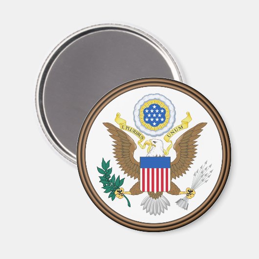 Groot zegel van de Verenigde Staten Magneet (Voorkant / Achterkant)