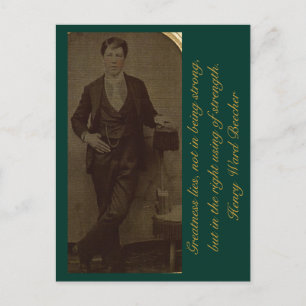 Groot zijn ligt, niet in sterk zijn... briefkaart