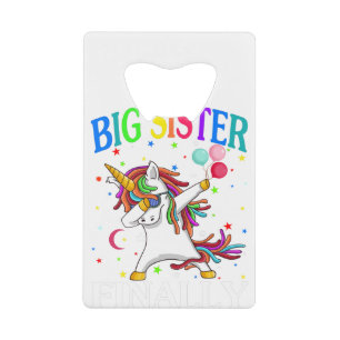 Groot Zusje Eindelijk Eenhoorn Shirt - Eenhoorn sh Kredietkaart Flessenopener
