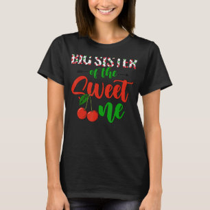 Groot zusje van het zoete één familie thema Cherry T-shirt