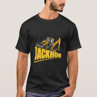 Groot Zwaar Materiaal Backhoe Ontwerp voor Kindere T-shirt