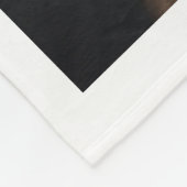 Groot, zwart, fleece deken met Goldendoodle (Hoek)