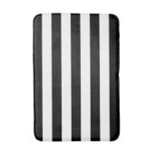 Groot zwart of wit, horizontaal Stripespatroon Badmat (Voorkant Verticaal)