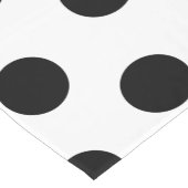 Groot zwart schijfpatroon - Aangepaste kleur wit Korte Tafelloper (Hoek)