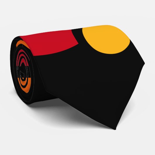 groot zwart stropdas (Opgerold)