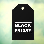 Groot ZWART VRIJDAG SALE label Window Cling Raamsticker (Vel 3)