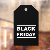 Groot ZWART VRIJDAG SALE label Window Cling Raamsticker (Vel 2)