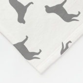 Groot Zwitsers gebergte Dog Silhouettes Pattern Fleece Deken (Hoek)