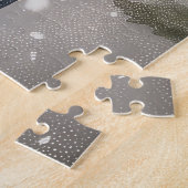 Groot-Zwitserse bergritten motorfiets kerst Legpuzzel (Zijkant)