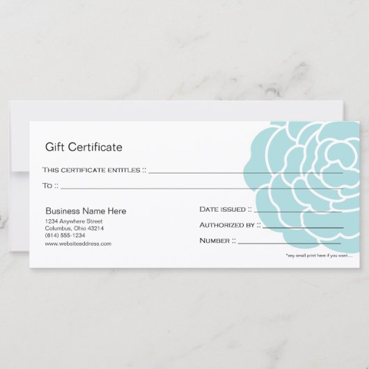 Grootblauw ventilatorkaartontwerp 4 (Voorkant)