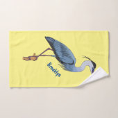 Grootblauwe cartoon afbeelding bad handdoek (Handdoek)