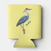 Grootblauwe cartoon afbeelding blikjeskoeler (Achterkant)