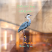 Grootblauwe cartoon afbeelding raamsticker (Vel 2)