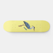 Grootblauwe cartoon afbeelding skateboard (Horizontaal)