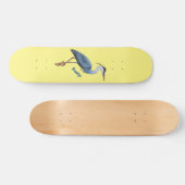 Grootblauwe cartoon afbeelding skateboard (Horizontaal)